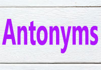   synonyms , antonyms 